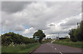 Approaching junction and bend at Stableford Bridge