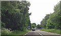 A53 approaching A529 roundabout