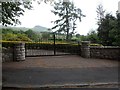 Gates at driveway on Drumbeg Loan