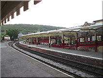 SE0641 : Keighley railway station, K & WVR platforms by John Slater