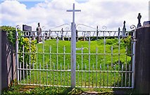 R7898 : Gates of Gortaganna Graveyard, near Looscaun, Co. Galway by P L Chadwick