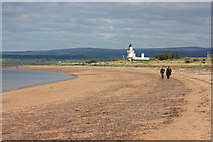 NH7456 : Rosemarkie Bay and the lighthouse by Peter Church