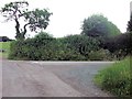 Road junction at Vron Cottage