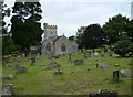 Musbury church and churchyard