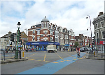 TQ2771 : Tooting Broadway:  A busy intersection by Dr Neil Clifton