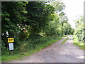 TM3684 : Footpath & entrance to Old Hall Farm by Geographer