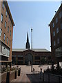 SP3379 : St Michael's spire and Broadgate by E Gammie