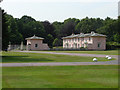 Royal Lodge gates and entrance lodge