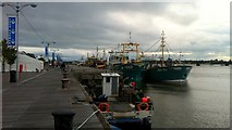 T0521 : Fishing boats in Wexford Harbour by Jonathan Billinger