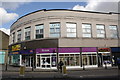 Shops at junction of Swadford Street and Keighley Road