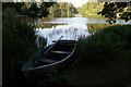 Boat beside Black Loch, Carsie, near Blairgowrie