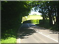 Bend in the A395 near Treblary