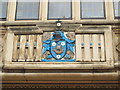 NZ4920 : Coat of arms on the solicitors' offices, Borough Road / Dunning Road, TS1 by Mike Quinn