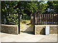 Wandsworth:  Entrance to Wandsworth Common from Trinity Road