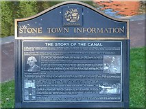 SJ9033 : Stone Town Information - The Story of the Canal by David Dixon