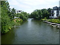 River Medway from footbridge at Tovil