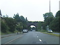 A442 Worcester Road at railway arch bridge