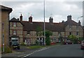 Eye-catching front wall of houses in Wilton