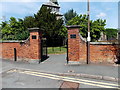 Two plaques at an entrance to St Mary