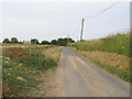TL6526 : Rural road through arable land near Duck End, Stebbing by Roger Jones
