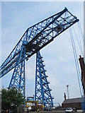 NZ4921 : The Transporter Bridge - southern end and gondola by Mike Quinn