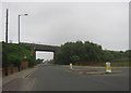 Durham Coast Line railway bridge over the A1049 in Hartlepool