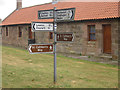 Road sign in the centre of Horton