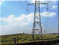 Electricity Pylons stride towards Hartshead Pike