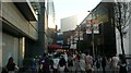 View into Westfield from Olympic Park Way