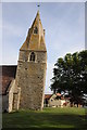 Leaning tower of Dry Doddington church