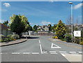 Entrance drive to Builth Wells High School