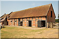 SJ8308 : Boscobel Barn by Richard Croft