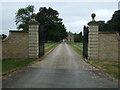 Entrance gates off Mere Road