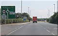 A142 approaching roundabout