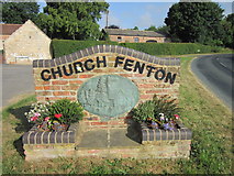 SE5136 : The village sign at Church Fenton by Ian S