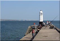 SS8276 : Porthcawl harbour lighthouse by Gareth James