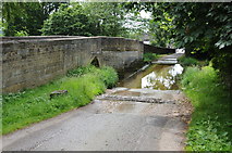 SP8982 : Ford and bridge in Geddington by Philip Halling