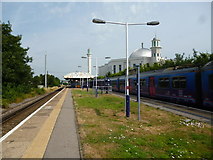 TQ2567 : Morden South station by Dr Neil Clifton