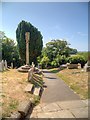 SZ5281 : Godshill Churchyard Cross by David Dixon