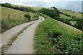 Farm road to Bwlch Farm