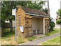 Bus shelter with security gates