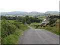 A steep descent on the Ballydrumman Road