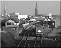 Passenger train leaving Bangor (1987)