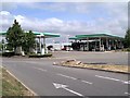 SP3357 : Fuel Forecourt, Warwick Services, Northbound M40 by David Dixon