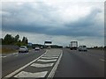 Slip road westbound on M27 at junction 5