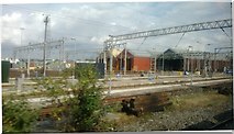 SJ8696 : Longsight railway depot by Christopher Hilton