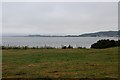 Farmland strip on the edge of the Moray Firth