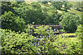 The rail bridge over the River Ribble