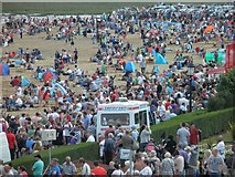 TA3108 : Even more people on the beach watching day 2 of Cleethorpes airshow by Steve  Fareham