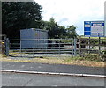 Road side of Llandrindod Storage Yard, Llandrindod Wells